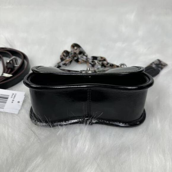 Coach Mini Wavy Dinky Bag Crossbody In Coachtopia Leather Black CQ853 NWT - Picture 10 of 11